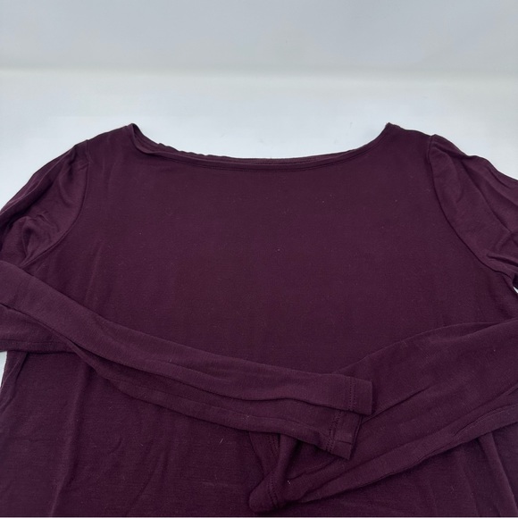 Orsay Basic Style Solid Burgundy/Maroon Long Sleeve Shirt in EUC - Picture 2 of 2